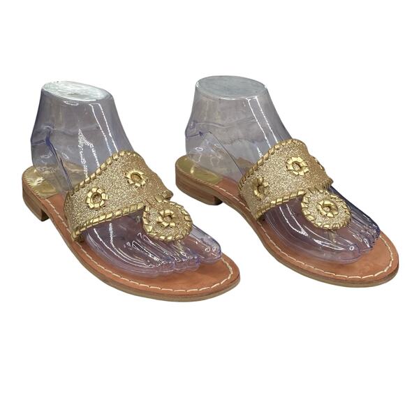 Jack Roger’s Women’s Gold Slip On Thong Sandals Size US 6 - Picture 5 of 11